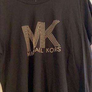 Michael Kors short sleeve black shirt